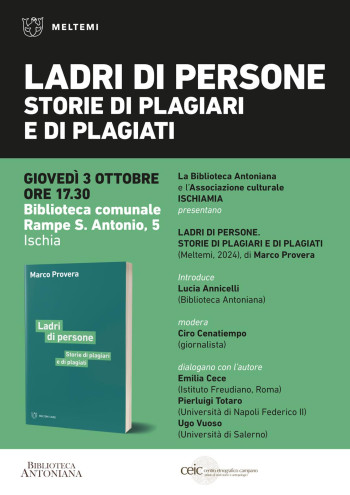 Presentazione libro: Ladri di persone