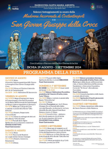 San Giovan Giuseppe della Croce: concerto lirico - sinfonico della banda musicale città di Ischia 