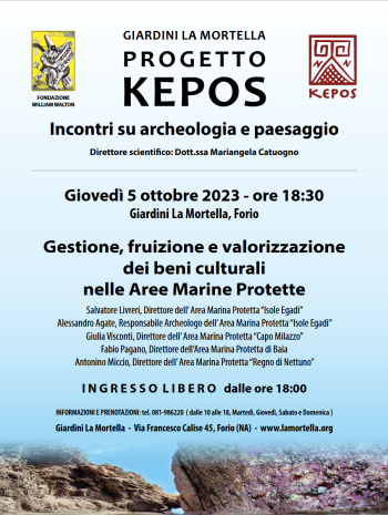 KEPOS - FONDAZIONE WILLIAM WALTON: Gestione, fruizione e valorizzazione dei beni culturali nelle Aree Marine Protette