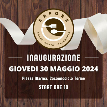 Inaugurazione di Sapore